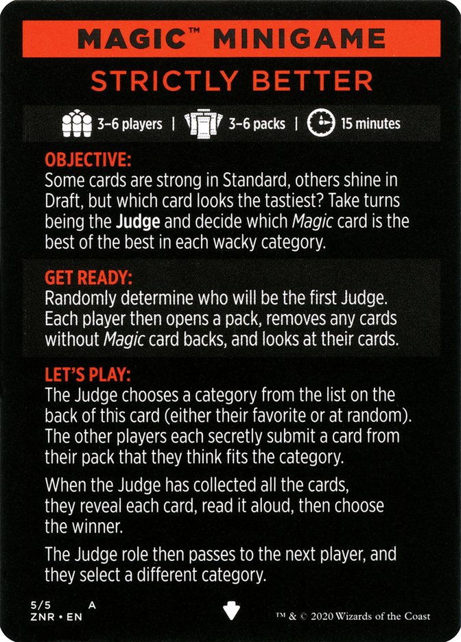 Strictly Better (Magic Minigame) [Zendikar Rising Minigame] | Gear Gaming Fayetteville