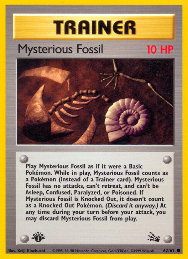 Mysterious Fossil (62/62) [Fossil 1st Edition] | Gear Gaming Fayetteville