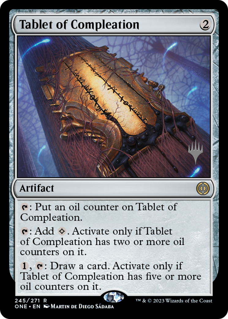 Tablet of Compleation (Promo Pack) [Phyrexia: All Will Be One Promos] | Gear Gaming Fayetteville