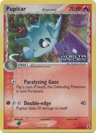 Pupitar (51/113) (Delta Species) (Stamped) [EX: Delta Species] | Gear Gaming Fayetteville