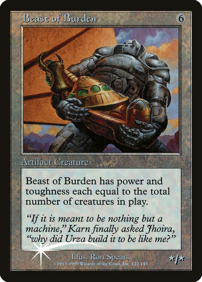 Beast of Burden (Misprinted) [Urza's Legacy Promos] | Gear Gaming Fayetteville