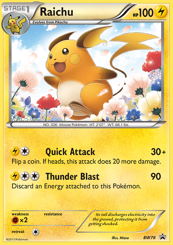 Raichu (BW78) [Black & White: Black Star Promos] | Gear Gaming Fayetteville