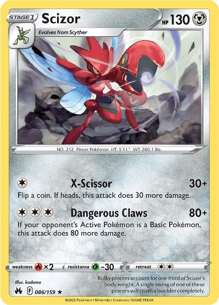 Scizor (086/159) [Sword & Shield: Crown Zenith] | Gear Gaming Fayetteville