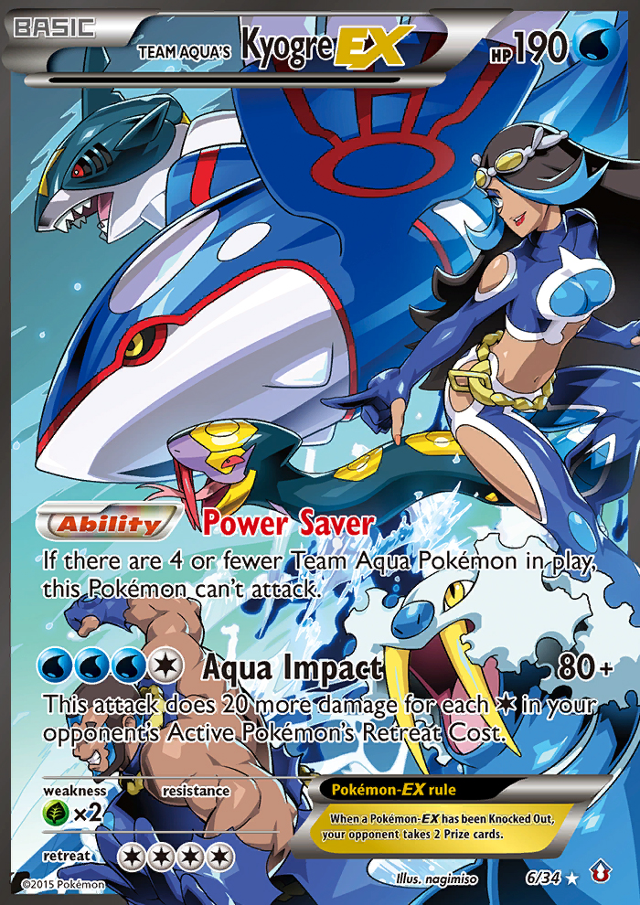 Team Aqua's Kyogre EX (6/34) [XY: Double Crisis] | Gear Gaming Fayetteville