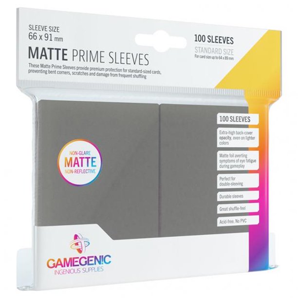 MATTE Prime Sleeves: Grey | Gear Gaming Fayetteville