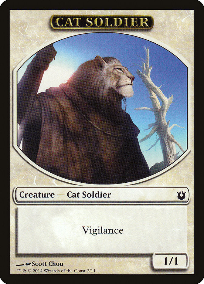 Cat Soldier Token [Born of the Gods Tokens] | Gear Gaming Fayetteville