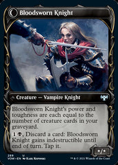 Bloodsworn Squire // Bloodsworn Knight (Showcase Fang Frame) [Innistrad: Crimson Vow] | Gear Gaming Fayetteville