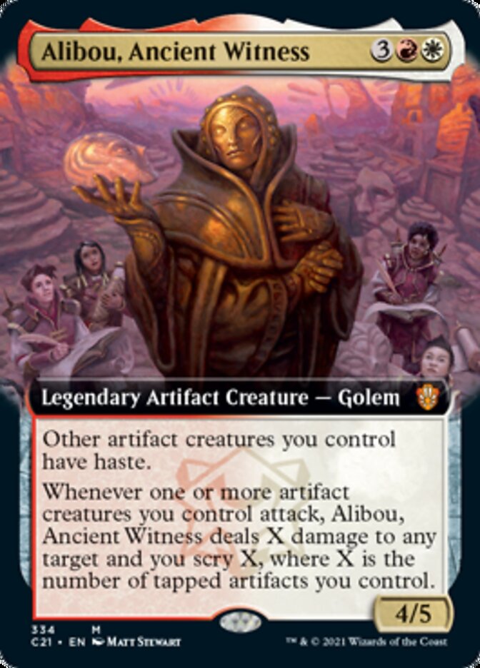 Alibou, Ancient Witness (Extended Art) [Commander 2021] | Gear Gaming Fayetteville