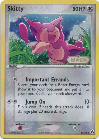 Skitty (64/92) (Stamped) [EX: Legend Maker] | Gear Gaming Fayetteville