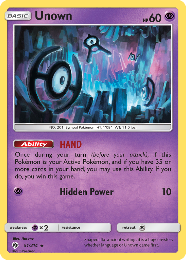 Unown (91/214) [Sun & Moon: Lost Thunder] | Gear Gaming Fayetteville