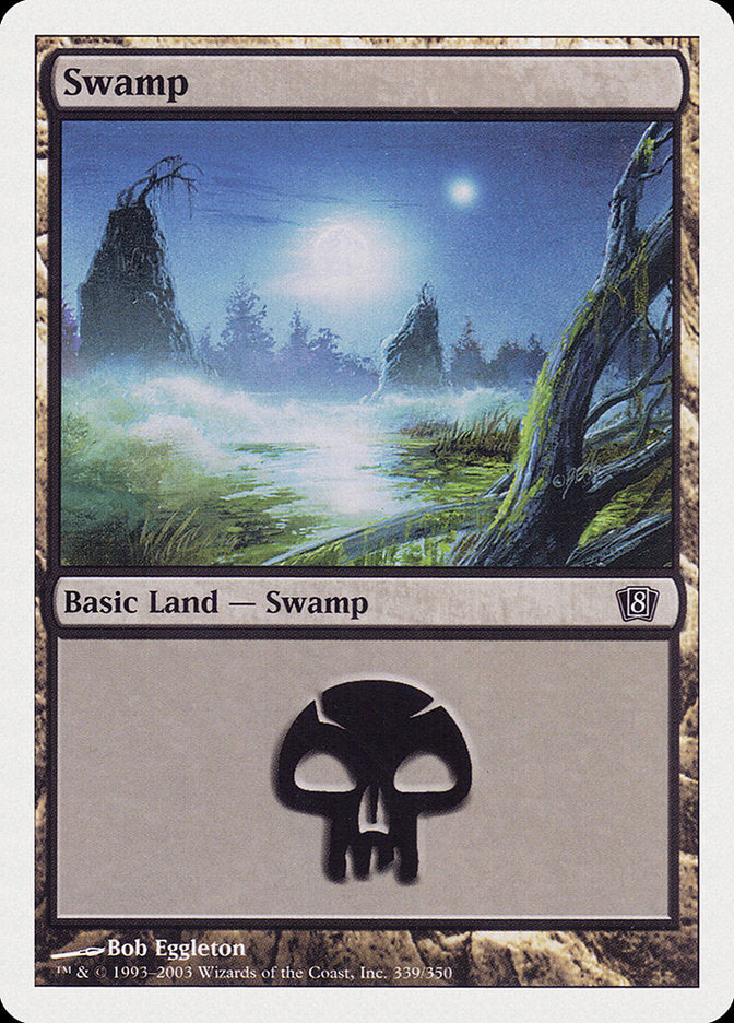 Swamp (339) [Eighth Edition] | Gear Gaming Fayetteville