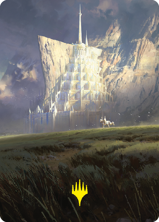 Minas Tirith Art Card (Gold-Stamped Signature) [The Lord of the Rings: Tales of Middle-earth Art Series] | Gear Gaming Fayetteville