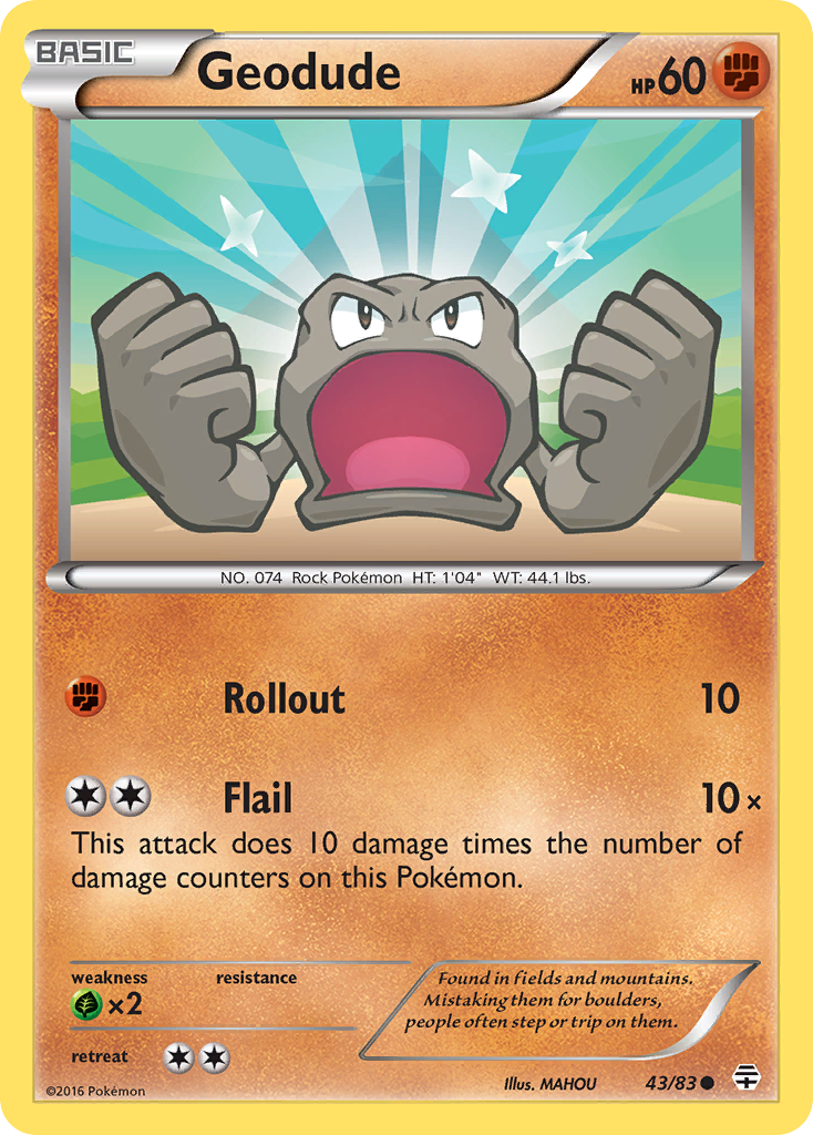 Geodude (43/83) [XY: Generations] | Gear Gaming Fayetteville