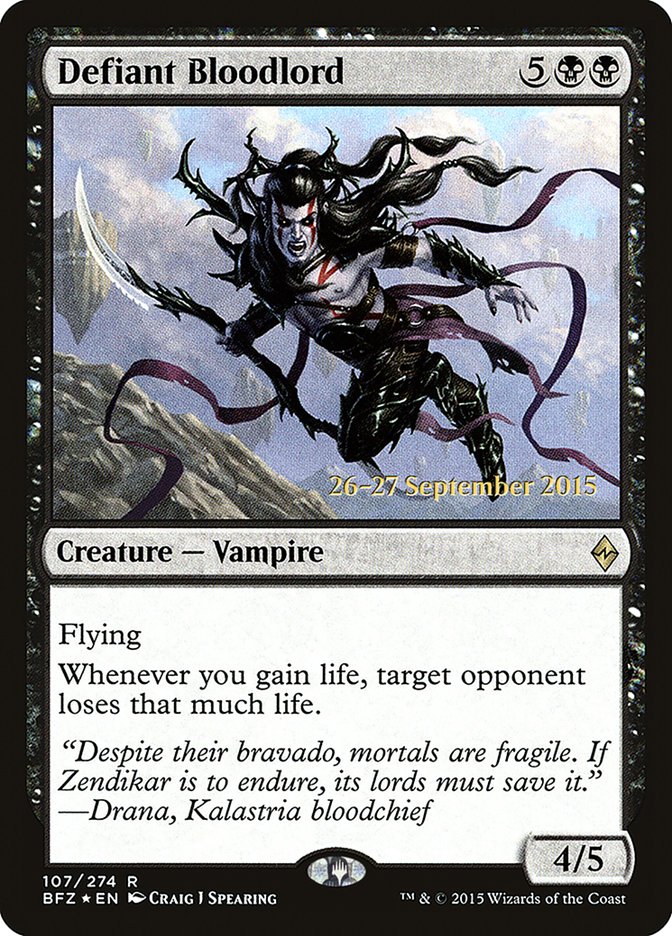 Defiant Bloodlord [Battle for Zendikar Prerelease Promos] | Gear Gaming Fayetteville