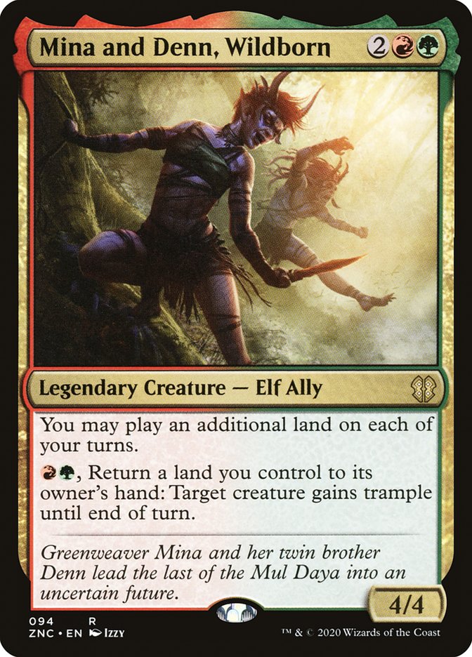 Mina and Denn, Wildborn [Zendikar Rising Commander] | Gear Gaming Fayetteville