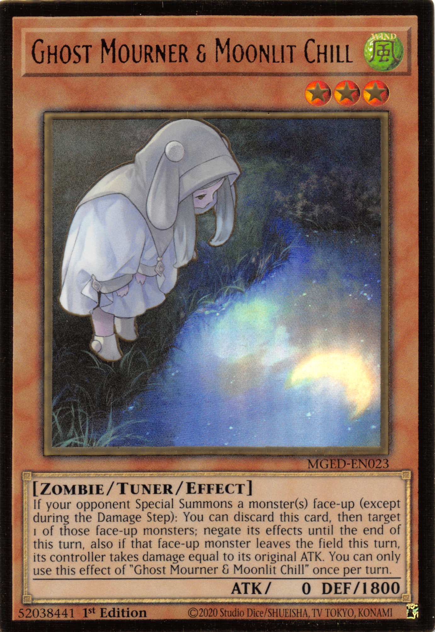 Ghost Mourner & Moonlit Chill (Alternate Art) [MGED-EN023] Gold Rare | Gear Gaming Fayetteville