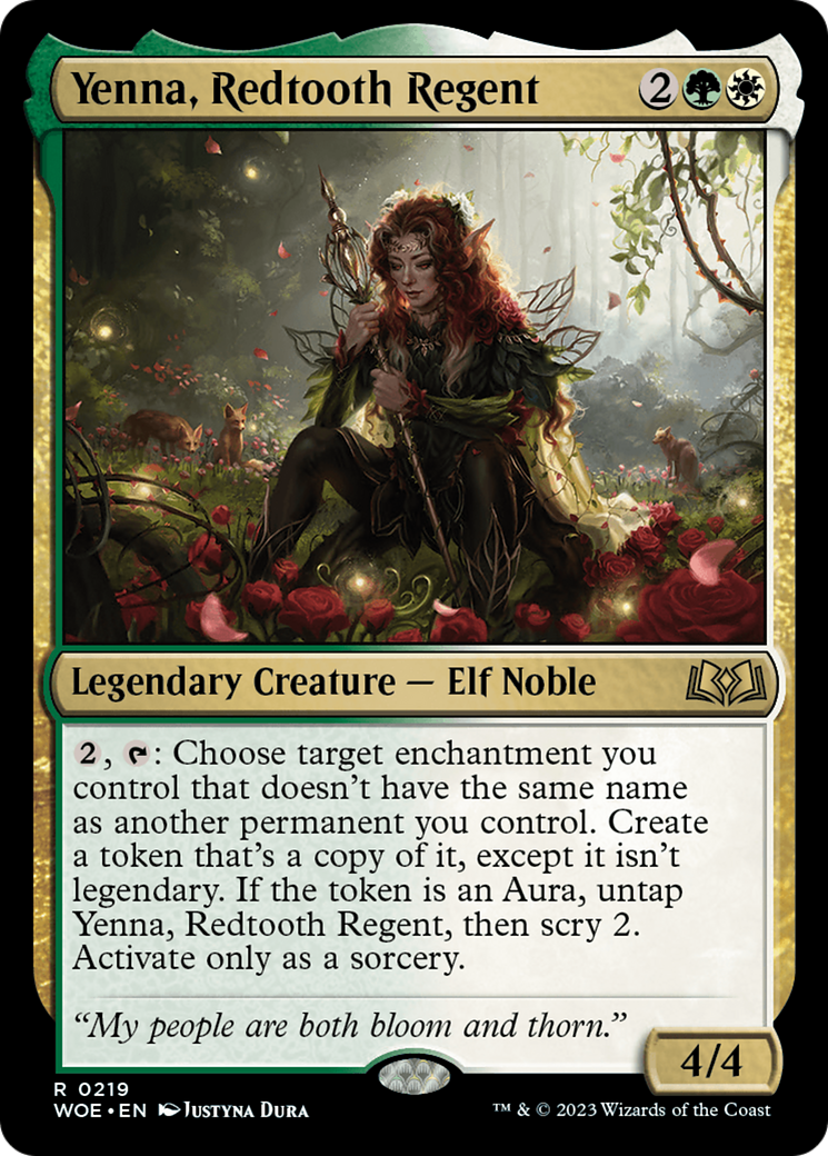 Yenna, Redtooth Regent [Wilds of Eldraine Prerelease Promos] | Gear Gaming Fayetteville