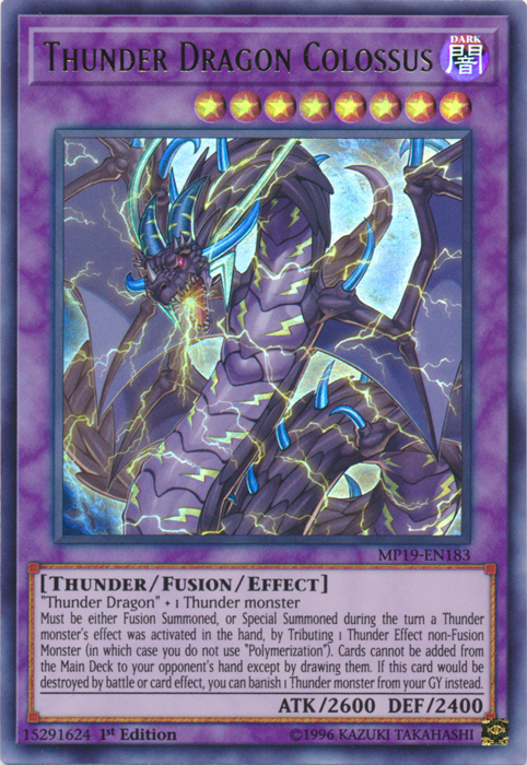 Thunder Dragon Colossus [MP19-EN183] Ultra Rare | Gear Gaming Fayetteville