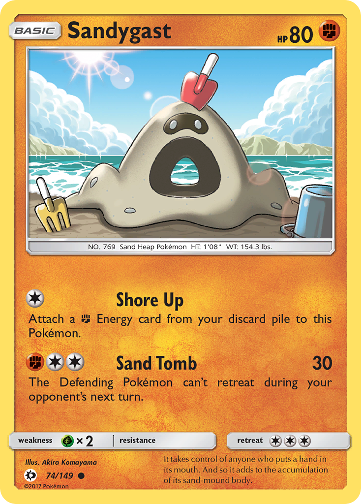 Sandygast (74/149) [Sun & Moon: Base Set] | Gear Gaming Fayetteville