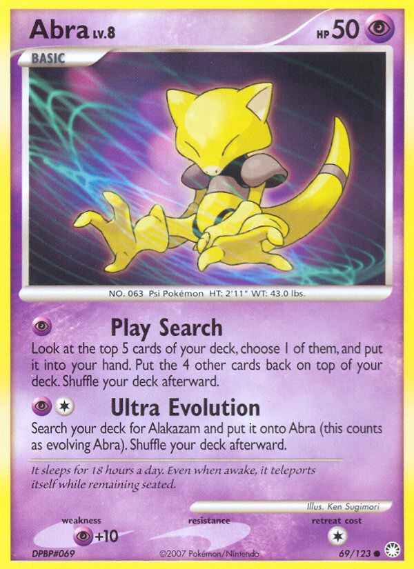 Abra (69/123) [Diamond & Pearl: Mysterious Treasures] | Gear Gaming Fayetteville