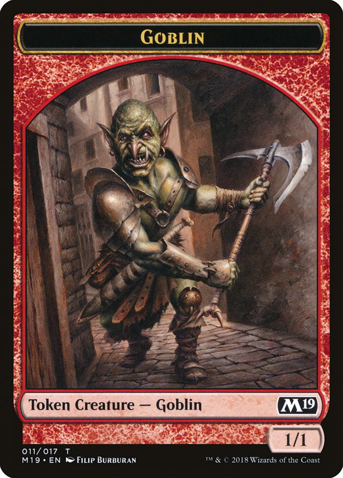 Zombie // Goblin Double-Sided Token (Game Night) [Core Set 2019 Tokens] | Gear Gaming Fayetteville