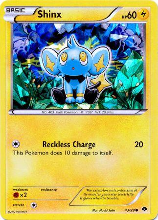 Shinx (43/99) (Cracked Ice Holo) (Blister Exclusive) [Black & White: Next Destinies] | Gear Gaming Fayetteville