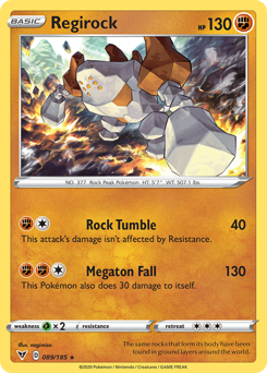 Regirock (089/185) [Sword & Shield: Vivid Voltage] | Gear Gaming Fayetteville