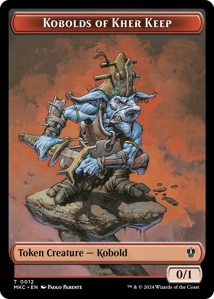 Gold // Kobolds of Kher Keep Double-Sided Token [Murders at Karlov Manor Commander Tokens] | Gear Gaming Fayetteville