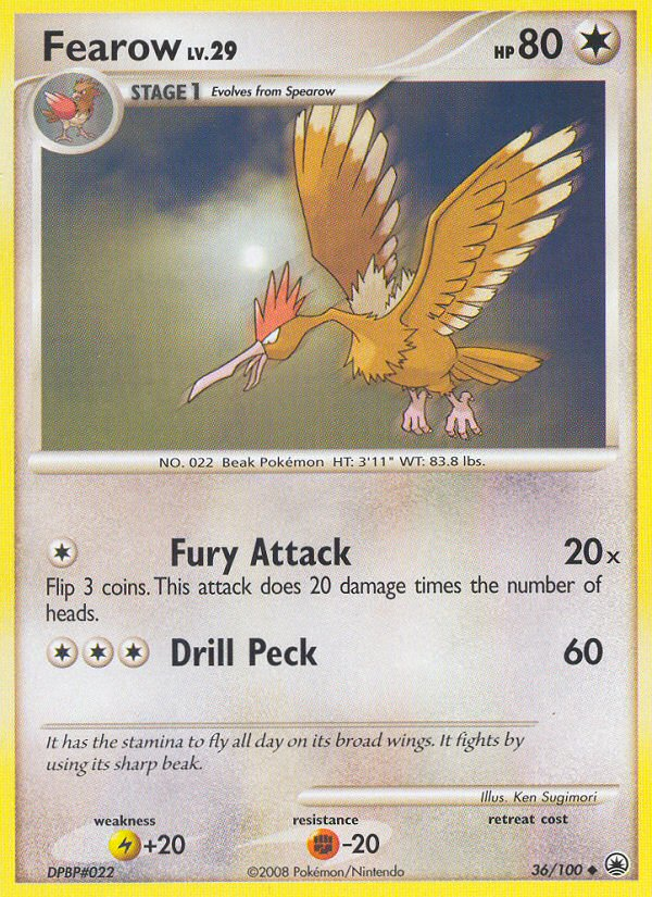 Fearow (36/100) [Diamond & Pearl: Majestic Dawn] | Gear Gaming Fayetteville