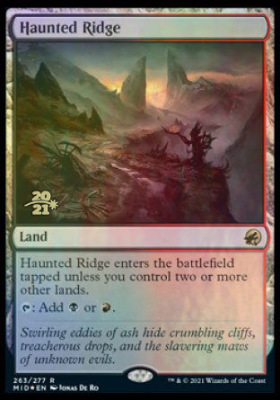 Haunted Ridge [Innistrad: Midnight Hunt Prerelease Promos] | Gear Gaming Fayetteville