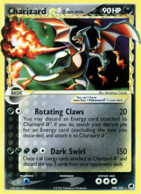 Charizard Star (100/101) (Delta Species) [EX: Dragon Frontiers] | Gear Gaming Fayetteville