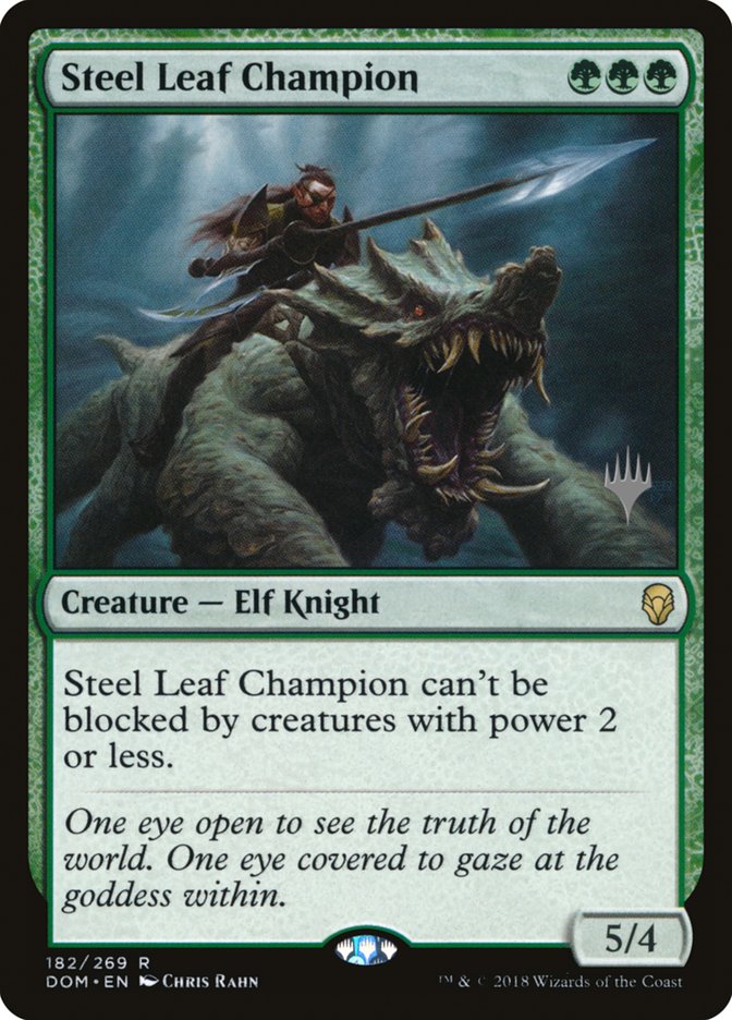 Steel Leaf Champion (Promo Pack) [Dominaria Promos] | Gear Gaming Fayetteville