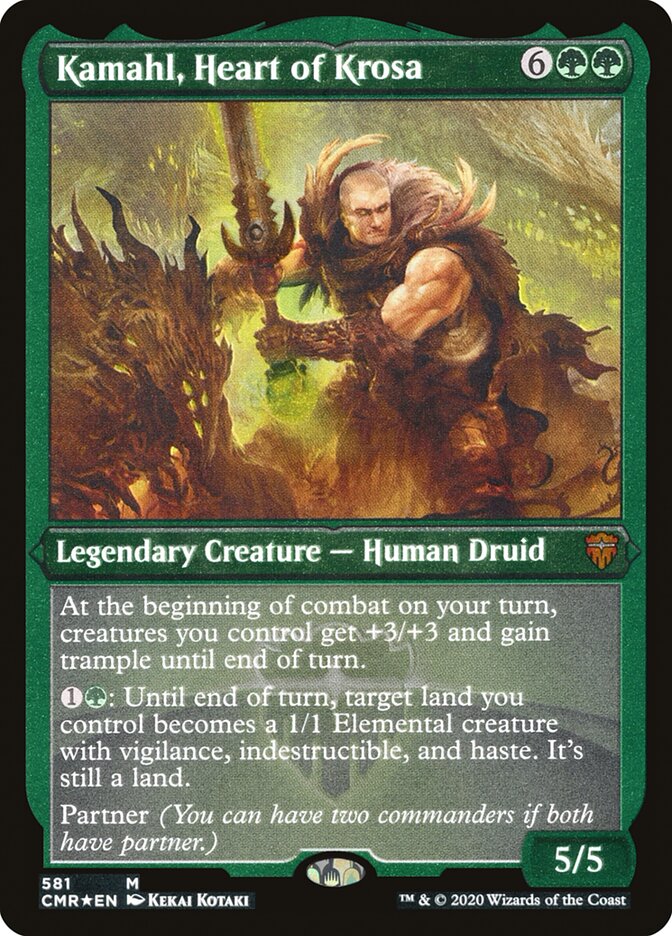 Kamahl, Heart of Krosa (Etched) [Commander Legends] | Gear Gaming Fayetteville