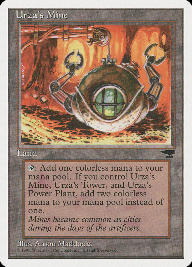 Urza's Mine (Orange Background) [Chronicles] | Gear Gaming Fayetteville