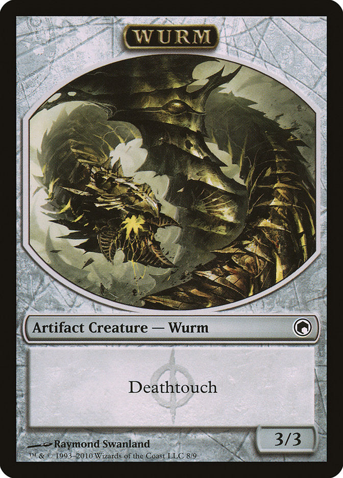 Wurm Token (8/9) [Scars of Mirrodin Tokens] | Gear Gaming Fayetteville