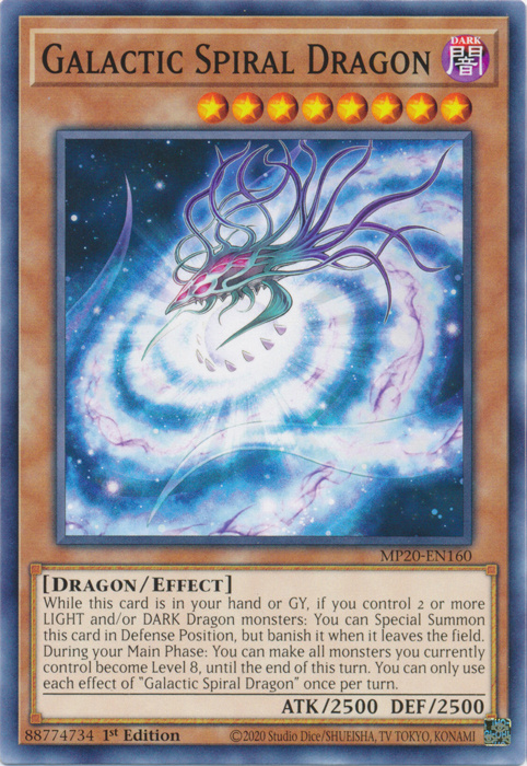 Galactic Spiral Dragon [MP20-EN160] Common | Gear Gaming Fayetteville