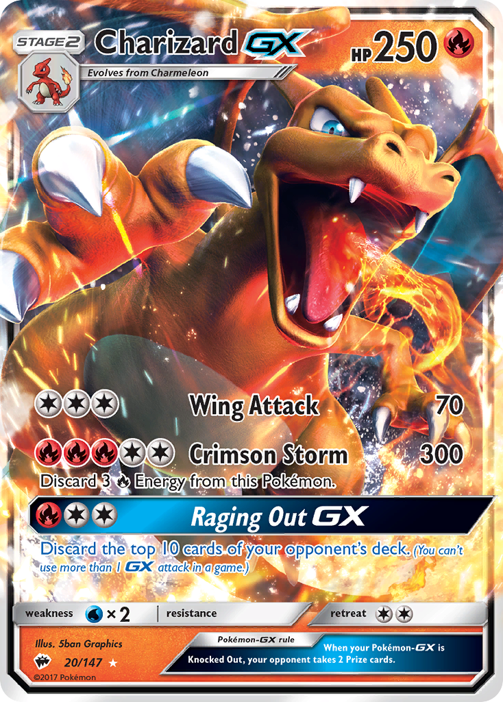 Charizard GX (20/147) [Sun & Moon: Burning Shadows] | Gear Gaming Fayetteville