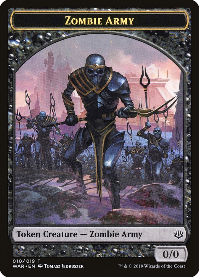 Zombie Army Token (010/019) [War of the Spark Tokens] | Gear Gaming Fayetteville