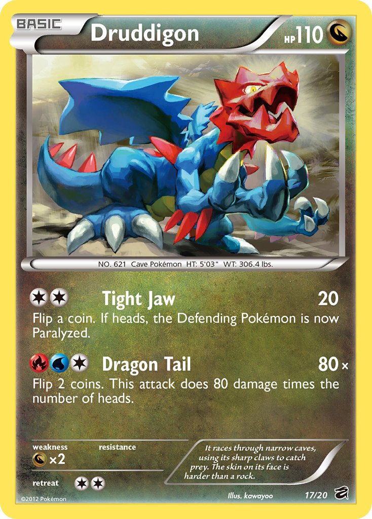 Druddigon (17/20) (Blister Exclusive) [Black & White: Dragon Vault] | Gear Gaming Fayetteville