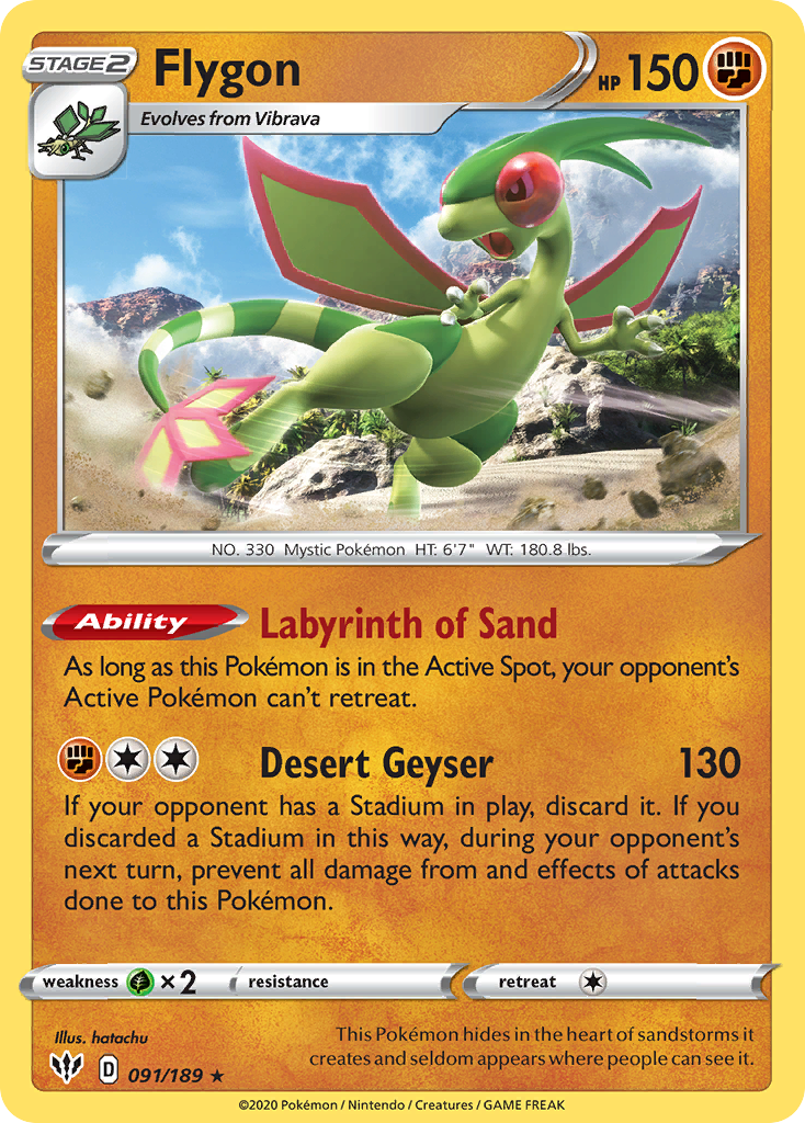 Flygon (091/189) [Sword & Shield: Darkness Ablaze] | Gear Gaming Fayetteville