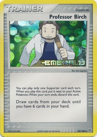 Professor Birch (82/106) (Stamped) [EX: Emerald] | Gear Gaming Fayetteville