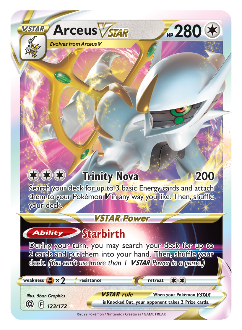 Arceus VSTAR (123/172) (Jumbo Card) [Sword & Shield: Brilliant Stars] | Gear Gaming Fayetteville