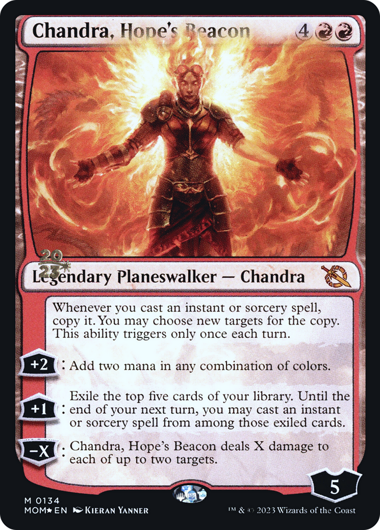 Chandra, Hope's Beacon [March of the Machine Prerelease Promos] | Gear Gaming Fayetteville