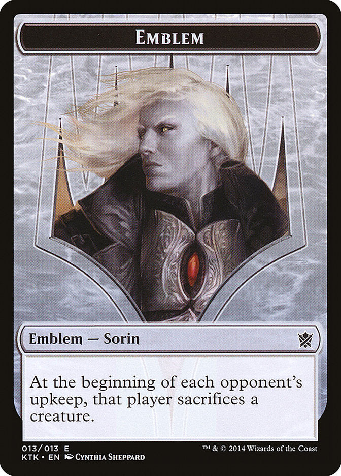 Sorin, Solemn Visitor Emblem [Khans of Tarkir Tokens] | Gear Gaming Fayetteville