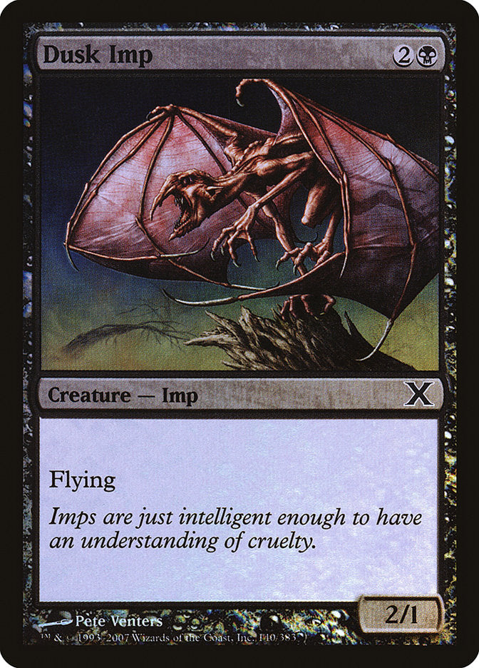 Dusk Imp (Premium Foil) [Tenth Edition] | Gear Gaming Fayetteville