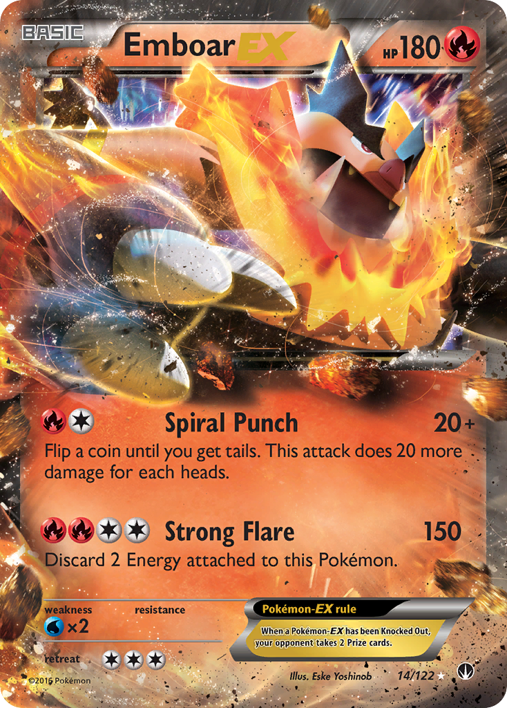 Emboar EX (14/122) [XY: BREAKpoint] | Gear Gaming Fayetteville