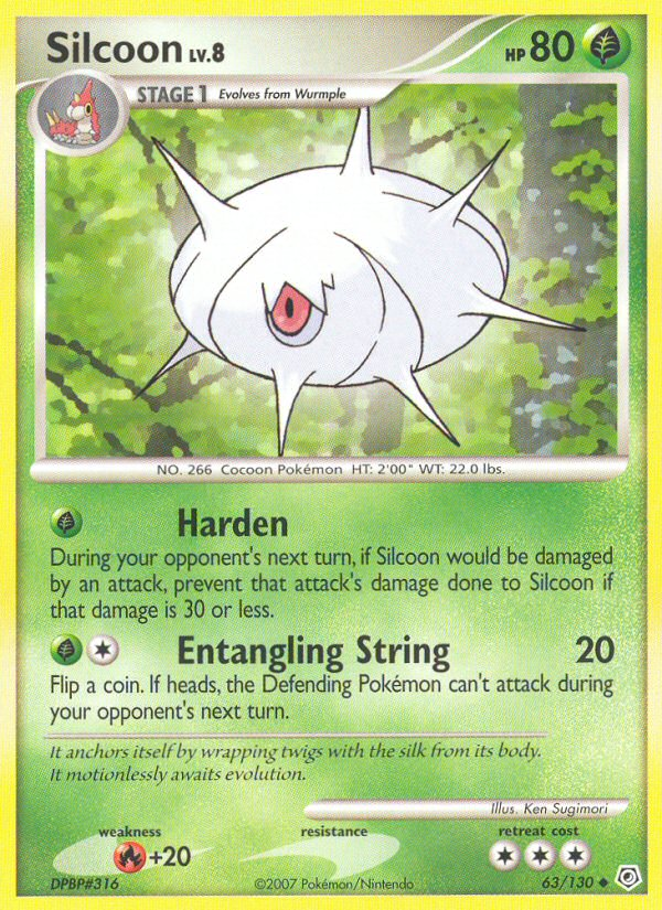 Silcoon (63/130) [Diamond & Pearl: Base Set] | Gear Gaming Fayetteville