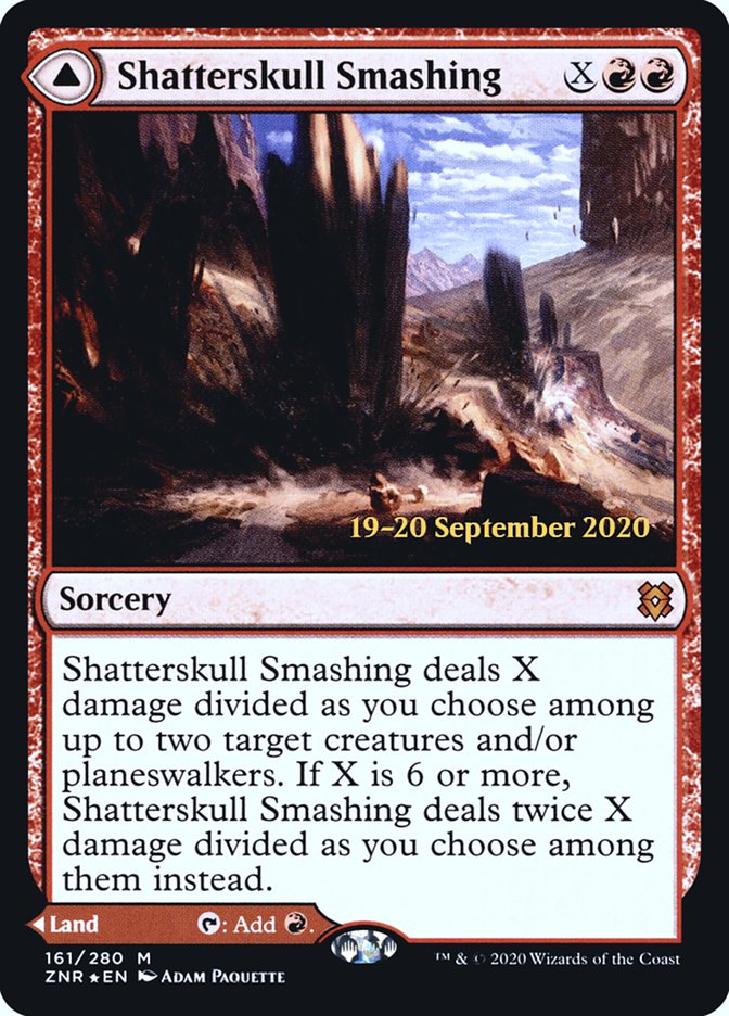 Shatterskull Smashing // Shatterskull, the Hammer Pass [Zendikar Rising Prerelease Promos] | Gear Gaming Fayetteville