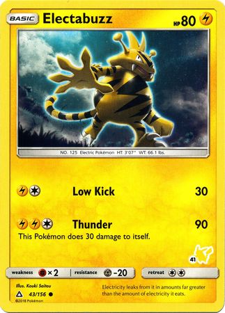 Electabuzz (43/156) (Pikachu Stamp #41) [Battle Academy 2020] | Gear Gaming Fayetteville