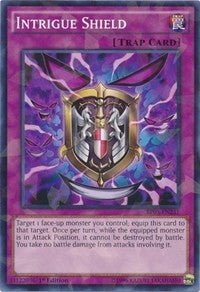 Intrigue Shield (Shatterfoil) [Battle Pack 3: Monster League] [BP03-EN231] | Gear Gaming Fayetteville